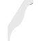 Ekena Millwork 3 1/2-in. W x 20-in. D x 32-in. H Funston Architectural Grade PVC Knee Brace BRCP035X20X32FST - alternate 6